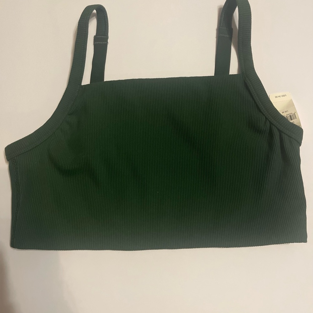 Offline by aerie. New with tags   Green Ribbed Crop Top
